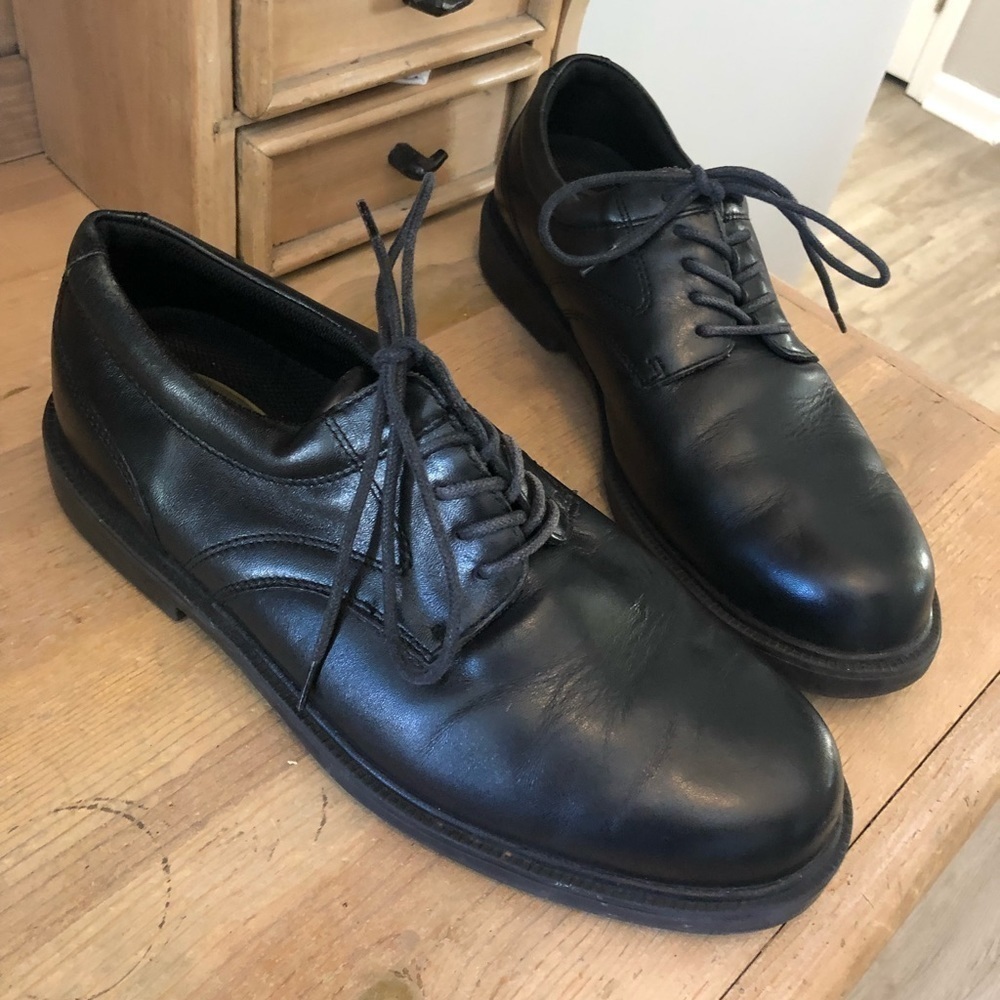 Nunn Bush Shoes Oxford Derby Lace Up Leather Black 11 Mens